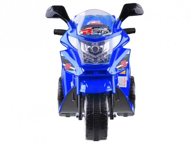 Moto de sport pour enfants avec éclairage LED coloré – Bleu
