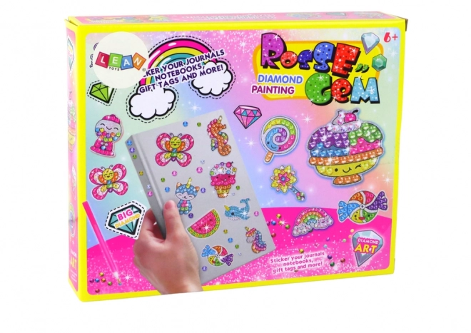 Ensemble de Stickers DIY Diamants Stickers Colorés Bonbon