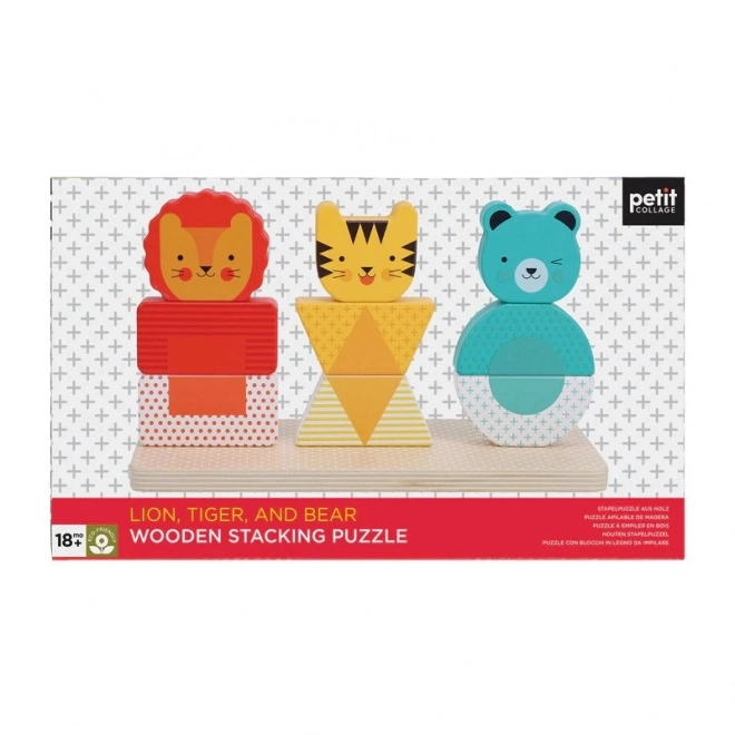 Petite Collage puzzle en bois avec des animaux