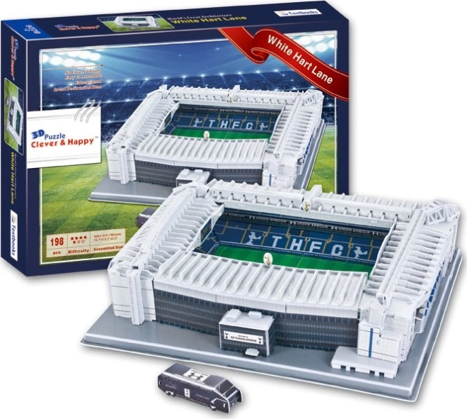 Puzzle 3D stade WHITE HART LANE – TOTTENHAM HOTSPUR, 198 pièces