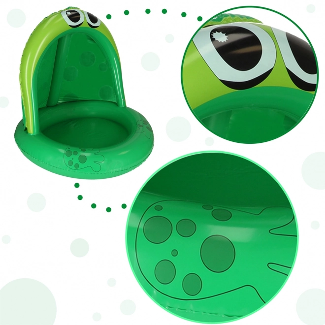 Piscine gonflable pour enfants avec auvent grenouille