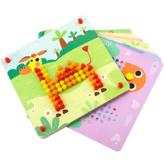 Puzzle en bois avec chevilles de Tooky Toy