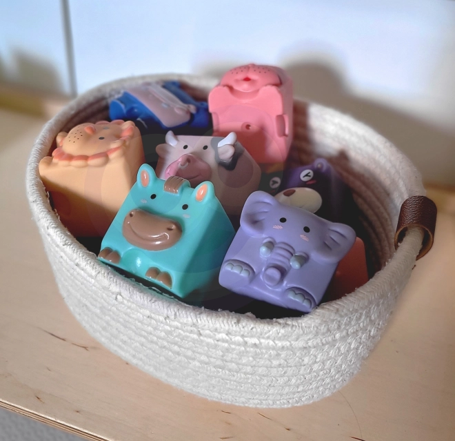 Cubes sensoriels et puzzles animaux pour enfants WOOPIE 12 pcs