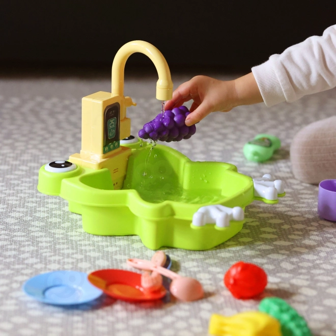 Woopie évier en forme de grenouille pour enfants avec batterie et fonction d'eau