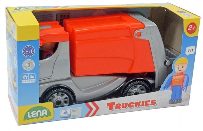 Auto Truckies éboueurs plastique 25cm avec figurine en boîte 24m+