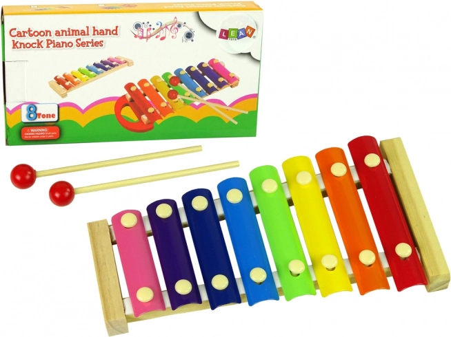 Clochettes en bois colorées pour enfants