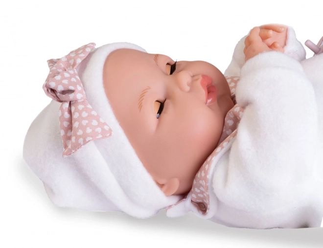 Antonio Juan 14363 BIMBA - poupée bébé qui clignote avec des sons et un corps doux en tissu - 37 cm