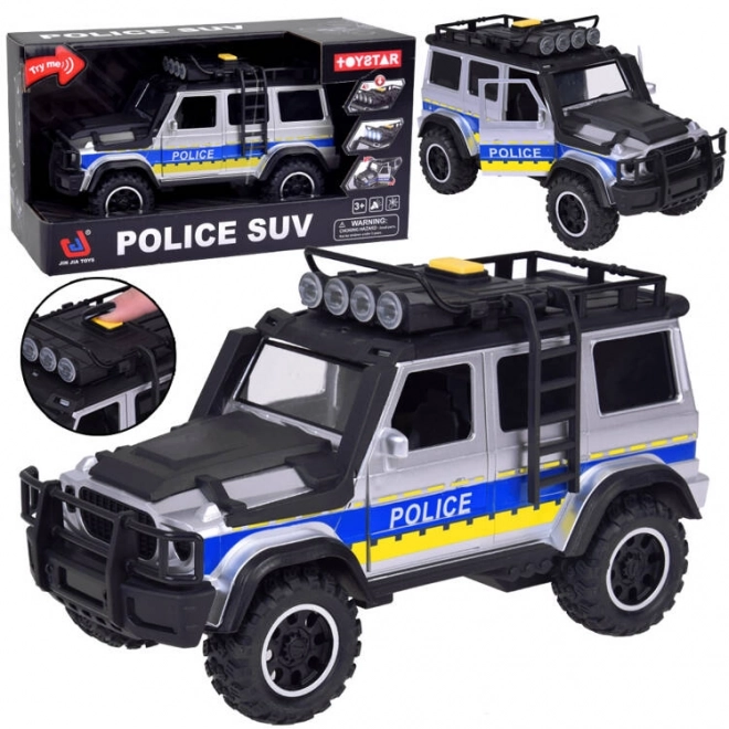 Voiture de police tout-terrain avec lumières et sons