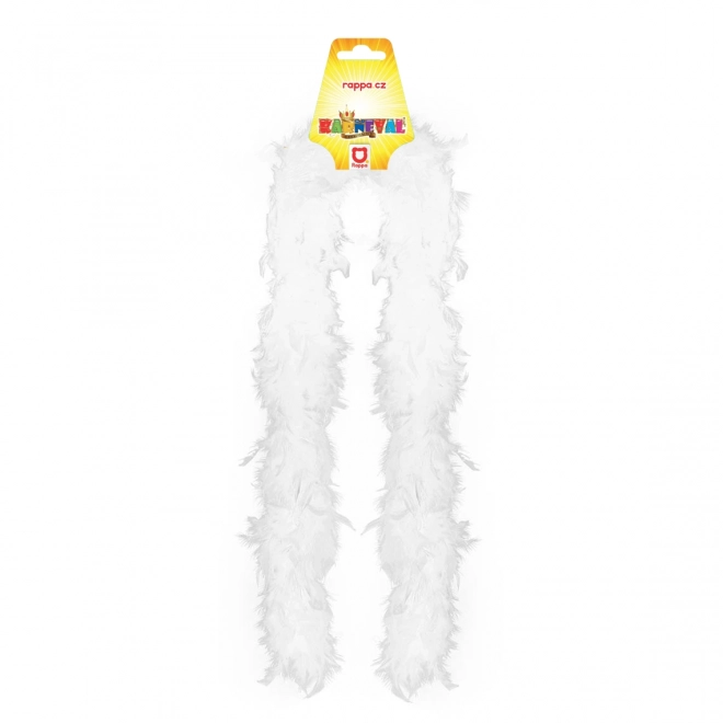Boa blanc avec plumes 180 cm