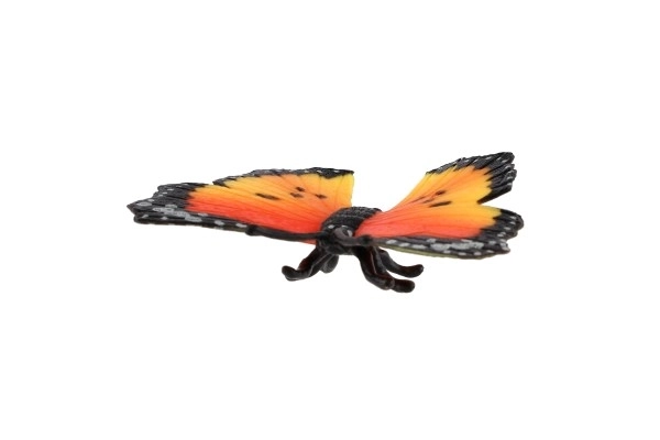 Papillon Monarque africain (vulgairement appelé) plastique zooted 7cm en sachet