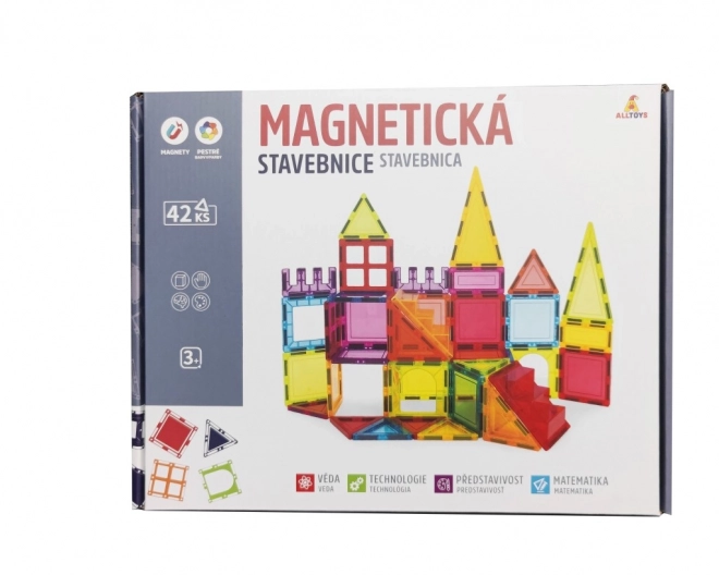 Jeu de construction magnétique colorée pour enfants