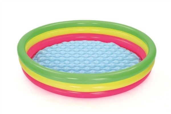 Piscine pour enfants gonflable colorée 152x30cm en boîte 30x24x7cm 2+