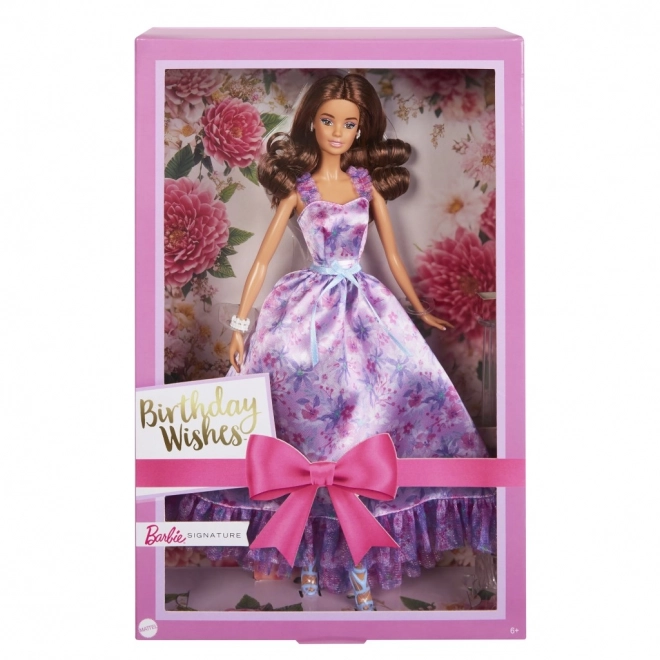 Poupée Barbie avec signature de souhaits d'anniversaire