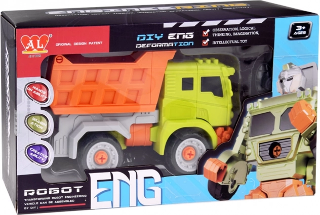 Deux jouets en un : voiture et robot