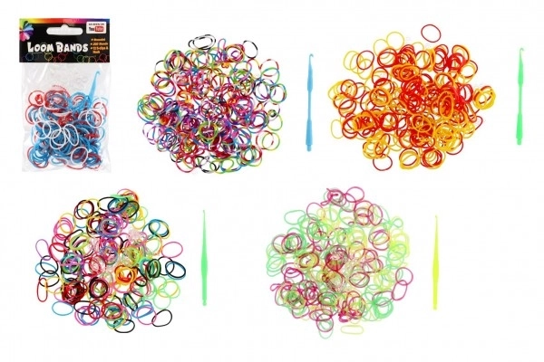 Élastiques colorés pour tissage - 200 pièces