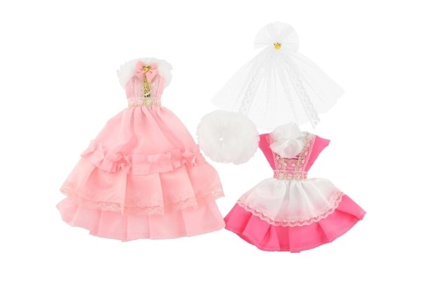 Vêtements avec accessoires pour poupées 2 pièces