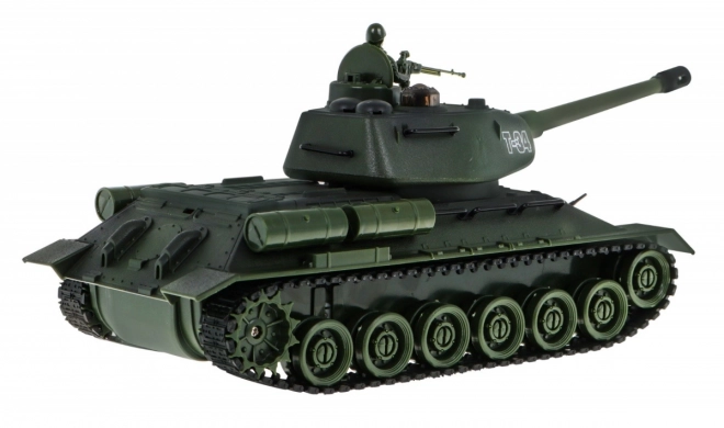 Chars radiocommandés 2 T-34 vs. Tiger pour enfants 3+ Modèles à tir 1:28 + Grande bataille de chars + Sons lumineux