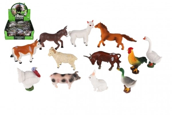 Figurine en plastique d'animaux domestiques assortiment de types