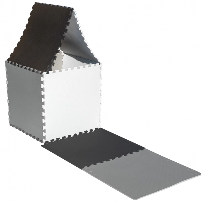 KIK Puzzle en mousse Nuances de gris avec bords III. (58x58)