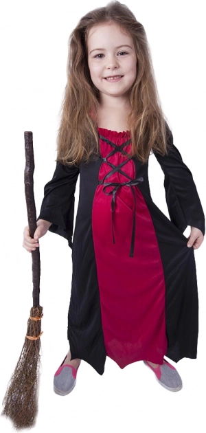 Déguisement enfant sorcière Morgana, taille S – emballage éco