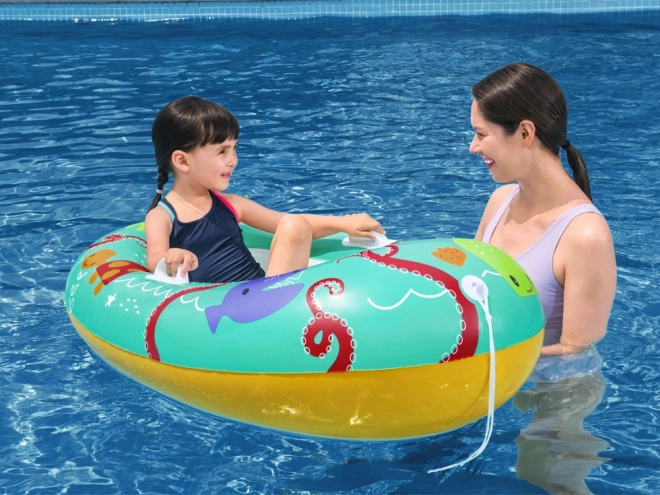Bateau gonflable pour enfants Bestway avec motifs d'animaux marins