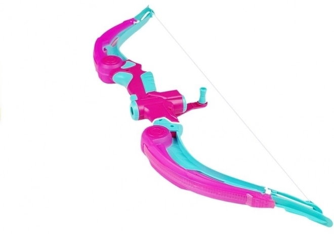 Arc avec bouclier + 3 flèches à ventouse rose