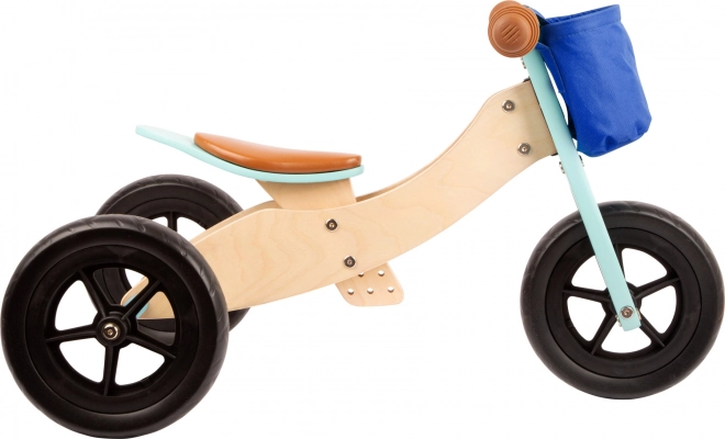 Draisienne en bois Maxi turquoise pour enfants 2en1