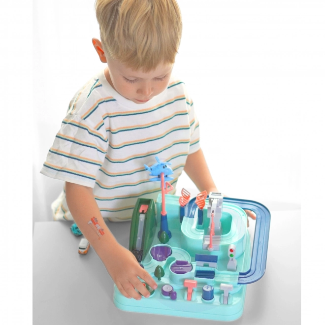 Woopie Circuit de Voiture Interactif Aventures Aut