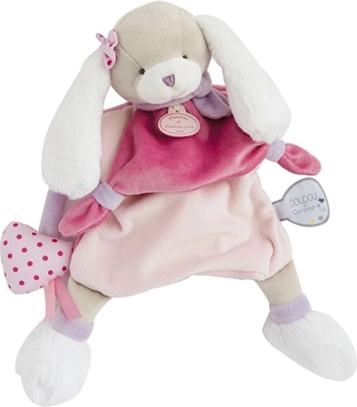Marionnette en peluche Chien rose