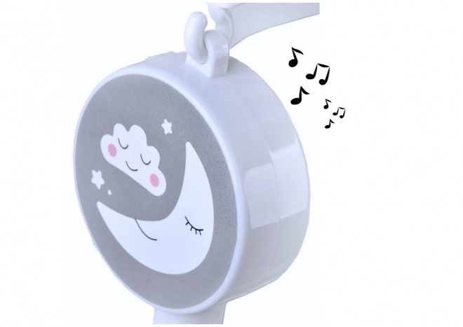 Mobile avec boîte à musique pour lit de bébé