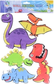 Motifs colorés de dinosaures