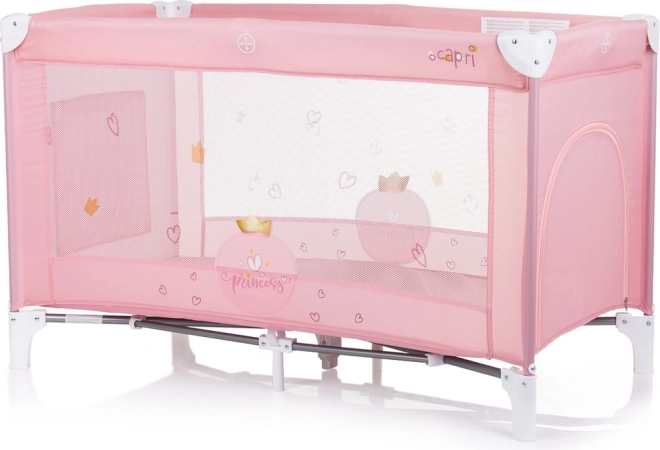 Lit parapluie de voyage Chipolino Capri Princess rose
