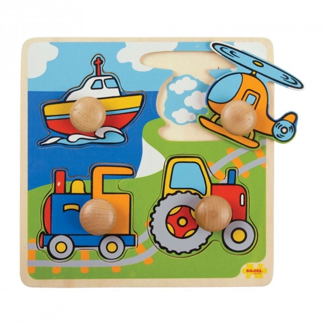 Puzzle d'insertion transport