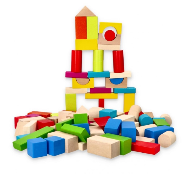 Jeu créatif avec blocs en bois