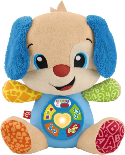 Chiot en peluche interactif Apprends et ris ! – multilingue FISHER‑PRICE