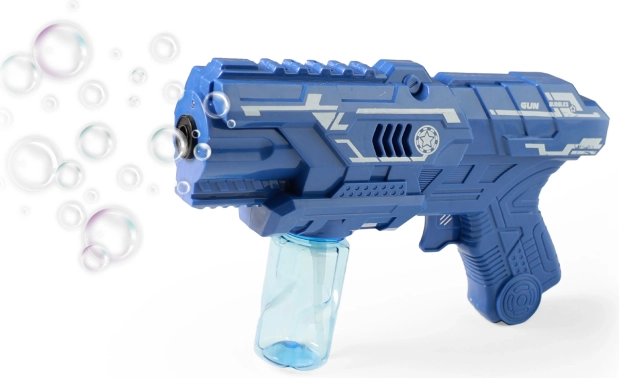 Pistolet électrique à bulles avec réservoir, lumière et son