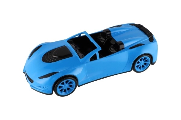 Voiture sportive en plastique 16x38cm en roue libre 3 couleurs en filet