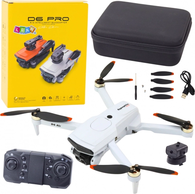Drone D6 Pro avec caméra et lumières LED