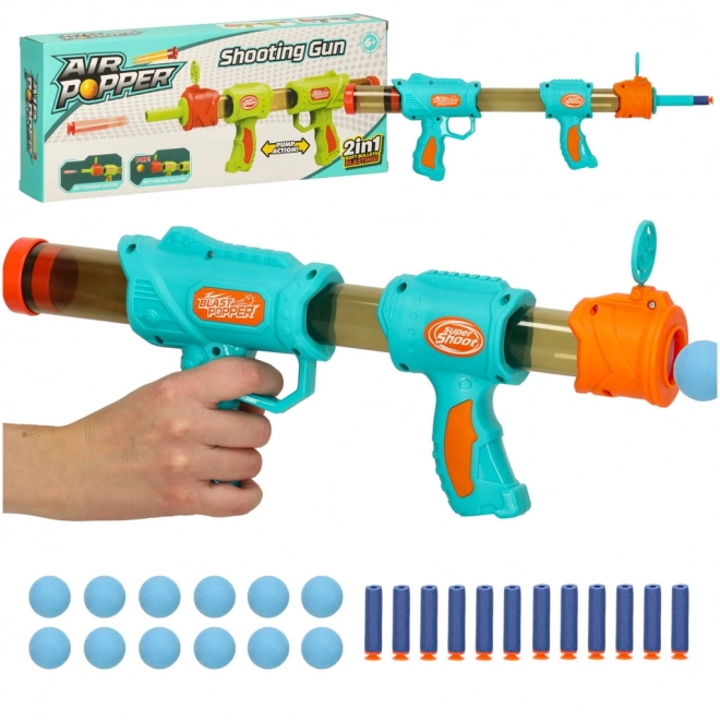 Pistolet avec balles en mousse