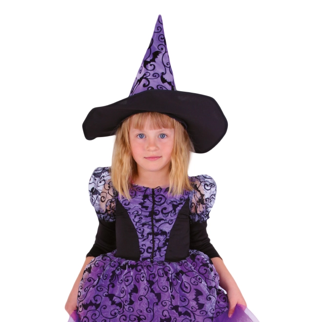 Costume de sorcière violet pour enfant (M)