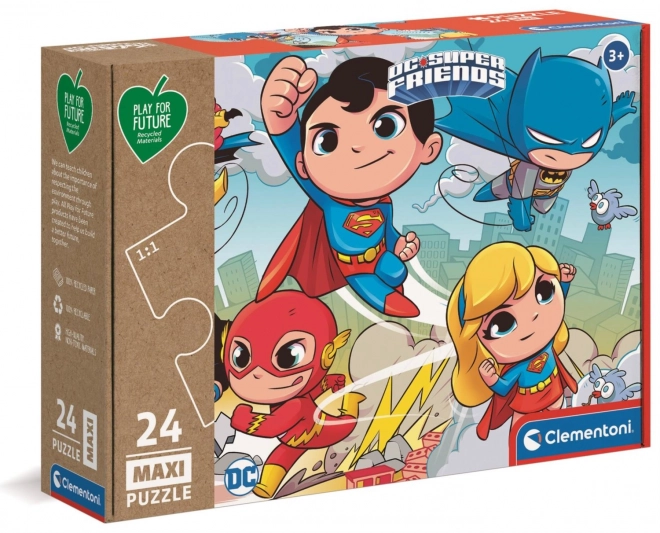 Clementoni puzzle DC Super Friends MAXI 24 pièces