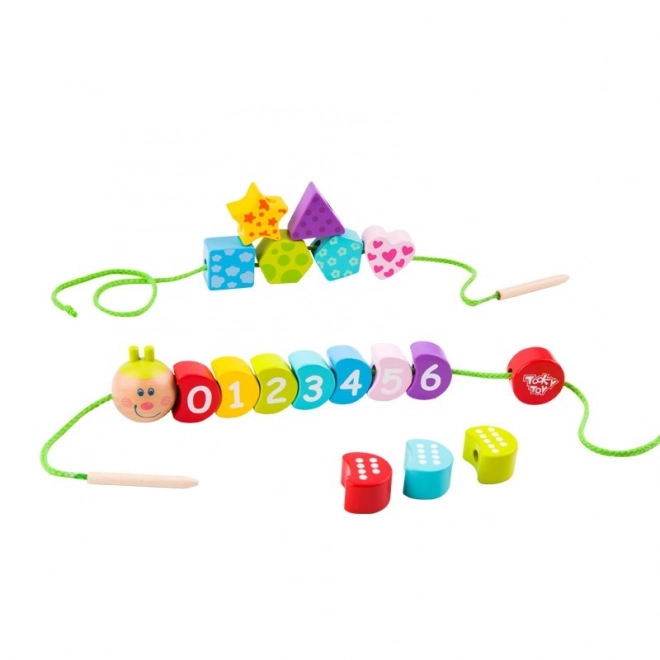 Chenille à lacets en bois TOOKY TOY