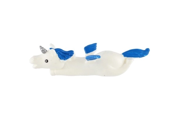 Licorne 2 pcs extensible volante projectable anti-stress silicone 10cm sur carte