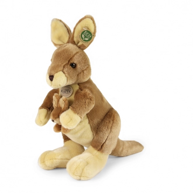 Kangourou en peluche avec petit 37 cm ECO-FRIENDLY