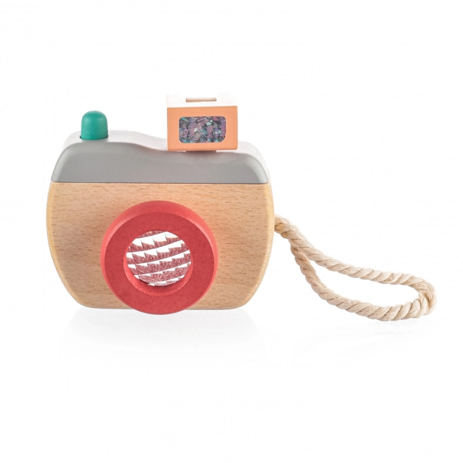 Appareil photo en bois, Gris