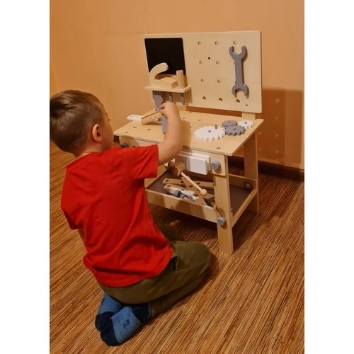 Kruzzel 24820 Atelier en bois pour enfants avec outils
