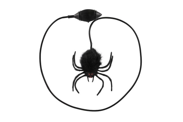 Araignée sauteuse en peluche/plastique 7cm dans un sachet 14x19x3cm
