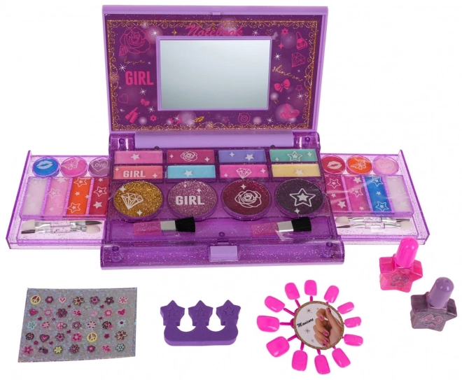 Ensemble de maquillage avec miroir