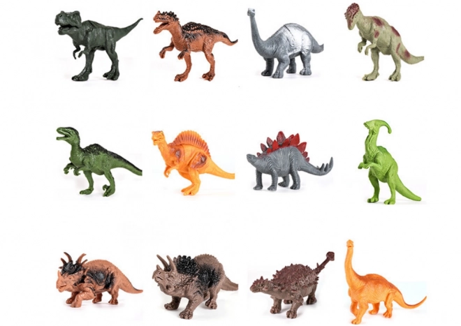 Parc d'attractions avec dinosaures, 46 pièces
