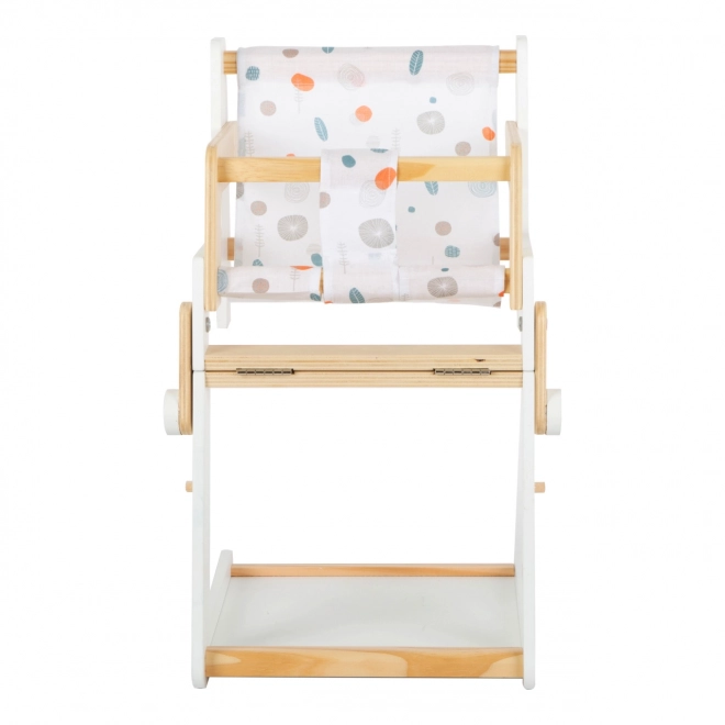 Petite Chaise Haute Multi-fonctions pour Poupées Little Button